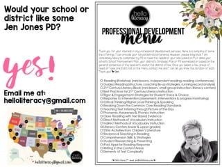 Would your school or
district like some
Jen Jones PD?
Email me at:
helloliteracy@gmail.com
yes!
 