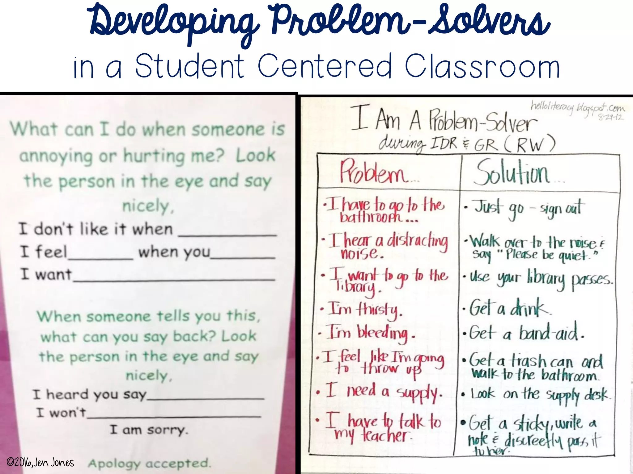“Guided Reading is not coming to the guided reading table and completing worksheets
with or without the teacher, it is not doing projects, it is not discussing and talking about
their independent reading books, it is not assessing one student while the rest read
silently, it is not having students read and retell to each other while you write a parent
email or shop online, it is not book clubs or literature circles without the teacher, it is
not reading to them, for them or with them, it is not writing Guided Reading in your
lesson plan book and not actually teaching guided reading, and it is not playing games
and coloring sheets with or without the teacher. Guided reading is not guided reading
if only 1 or 2 students are sitting at the table and guided reading is done best at a
horseshoe shaped table with the teacher on one side and six students pulled up to the
other side of the table. Guided reading is also done best when the guided reading table
is clean and clear of clutter. This paragraph probably doesn't apply to you, but I just
had to put it out there.”
-Hello Literacy Blog Post
Guided Reading
The following is NOT
©2016,Jen Jones
 