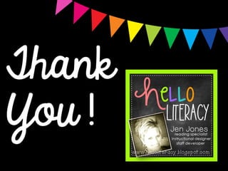 Would your school or
district like some
Jen Jones PD?
Email me at:
helloliteracy@gmail.com
yes!
 
