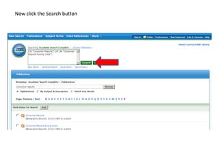 Now click the Search button
 