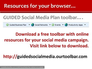 What is the key message of your social media plan?Have you written your message?