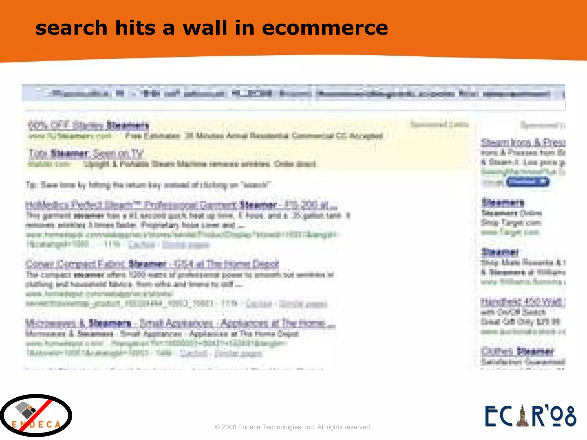 search hits a wall in ecommerce 