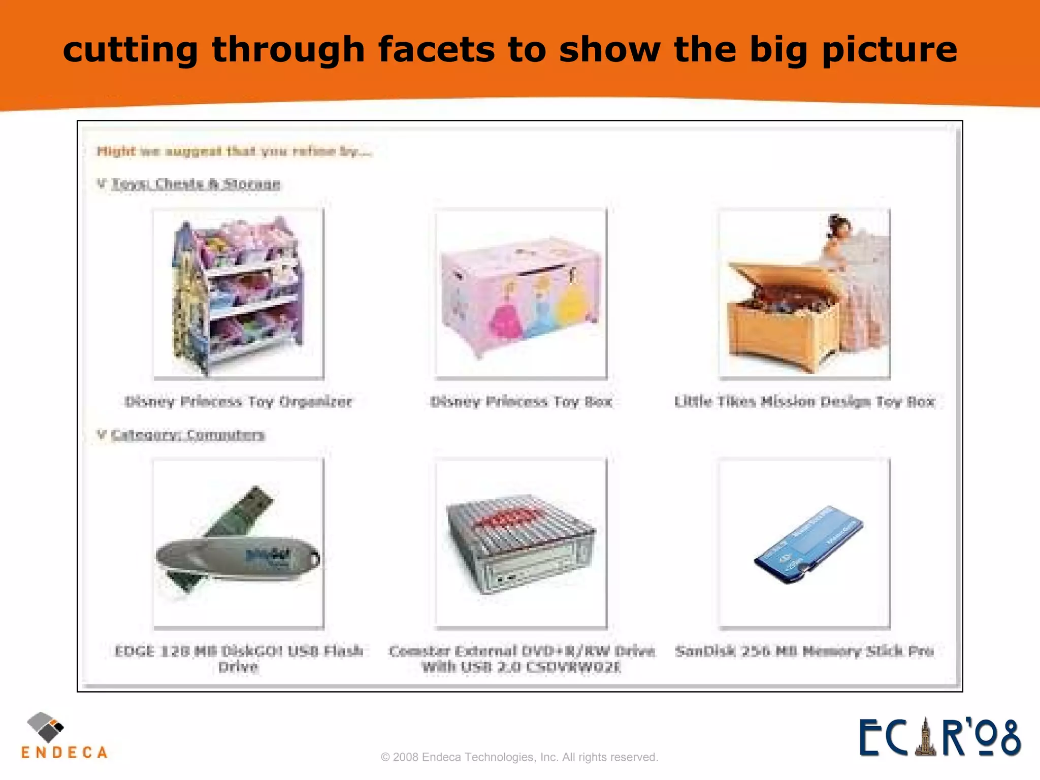 cutting through facets to show the big picture Search : storage 