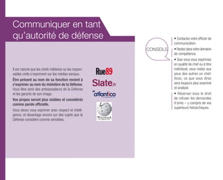 Guide du bon usage des médias sociaux   ministère de la défense et des anciens combattants - 2012