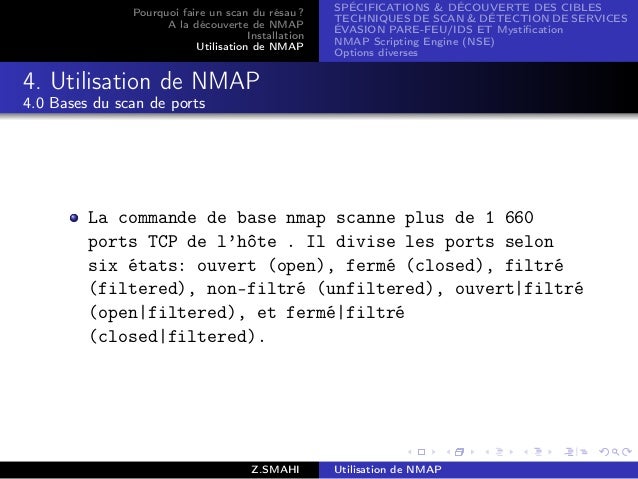 COMMENT UTILISER NMAP PDF