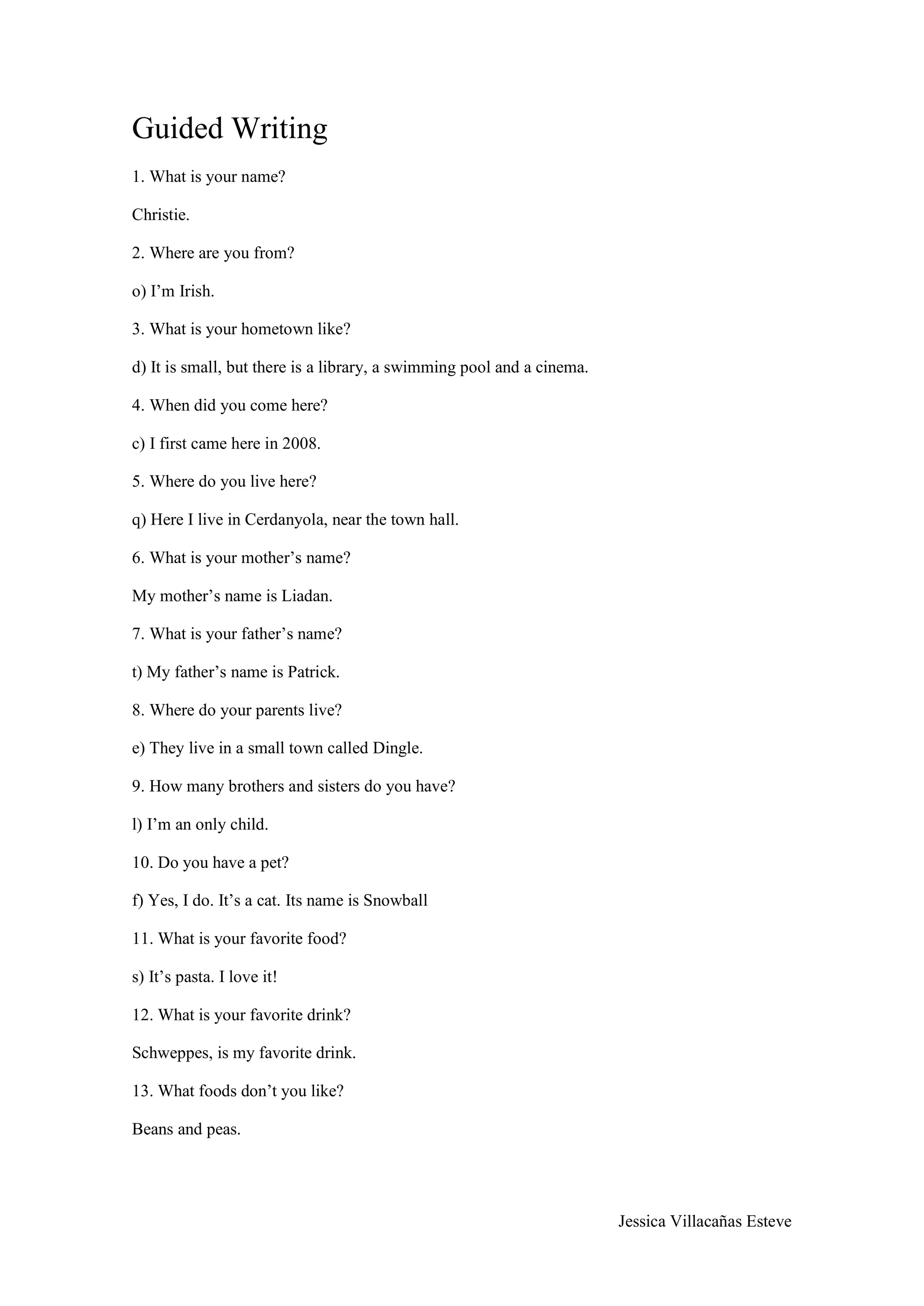 Guided Writing PDF