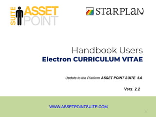 WWW.ASSETPOINTSUITE.COM
Vers. 2.2
Update to the Platform ASSET POINT SUITE 5.6
1
 