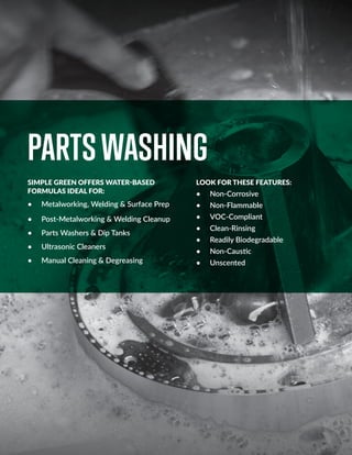 Industrial Cleaning: Metalworking & Welding | PDF