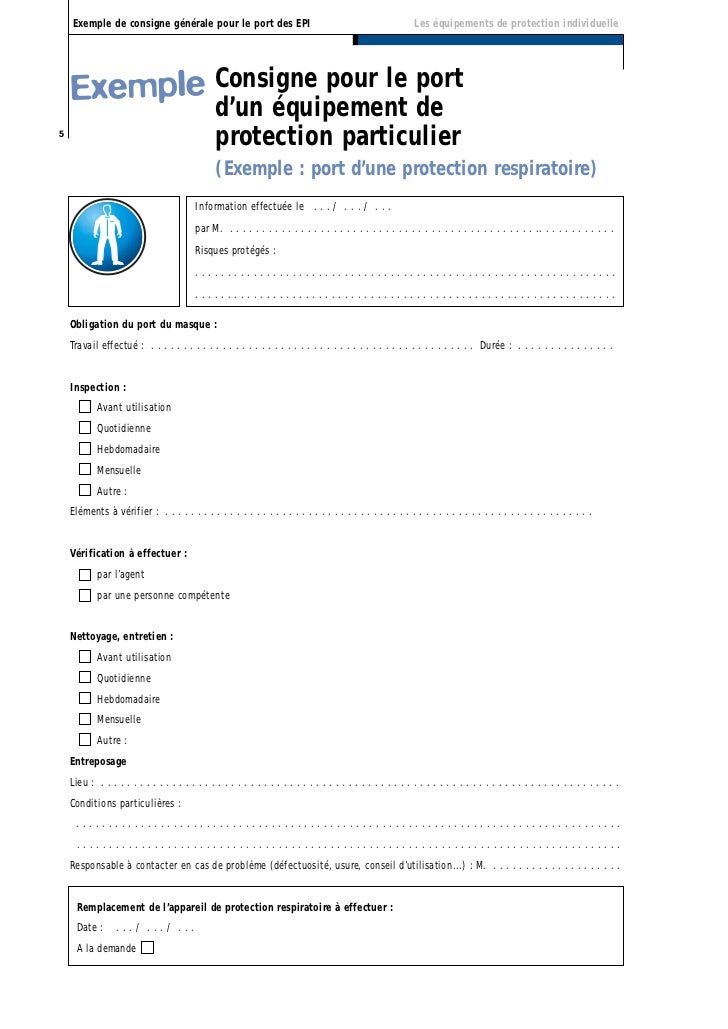 Fiche De Remise De Vetement De Travail