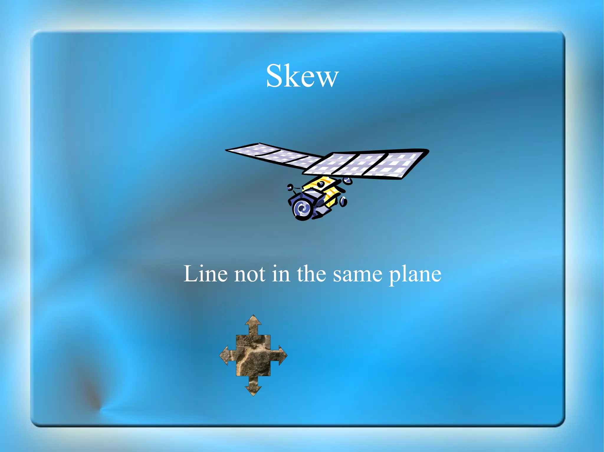 Skew Line not in the same plane 