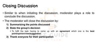 Finalize Discussions Guide for Group Discussion (Part 2) muet | PDF