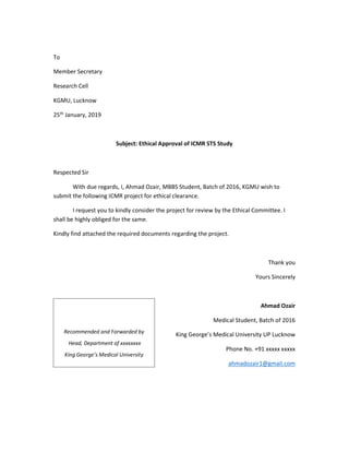 Guide to Obtaining IEC/IRB (ethics committee/review board) approval in ...