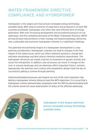 JBA Consulting Guide to Environmental Assessment for Renewable Projects ...