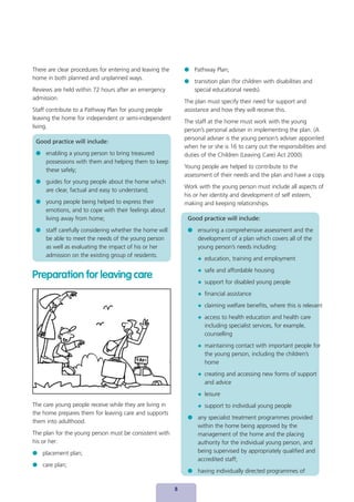 Transitional Home Rules Guide For Staff On Childrens Homes Regulations And Standards | PDF