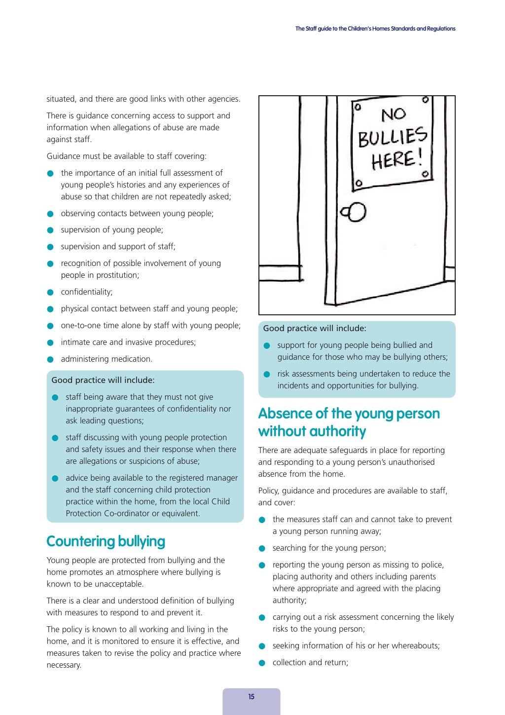 Guide For Staff On Childrens Homes Regulations And Standards