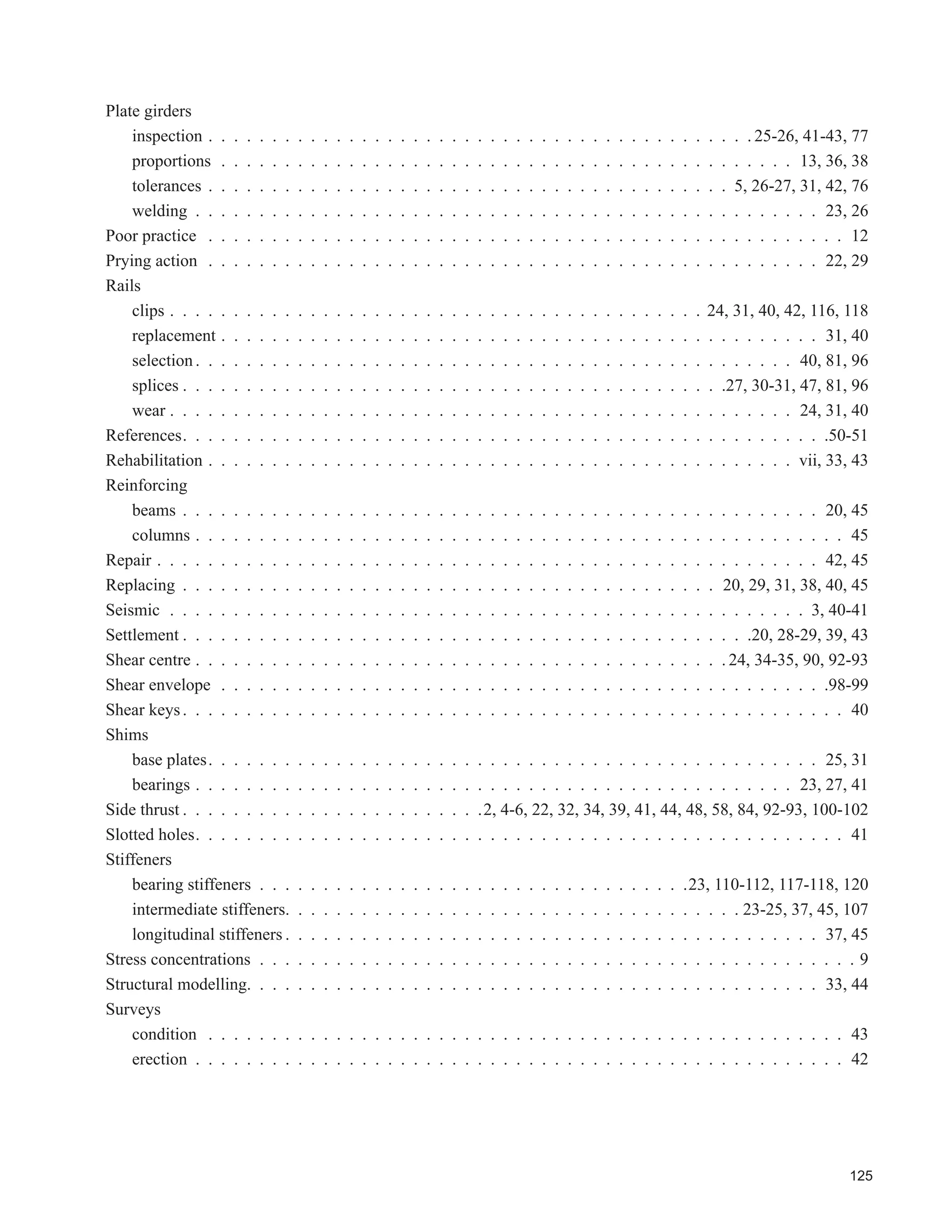DOFXODWH Mx
)LJXUH $
Wheel Loads
Point of maximum bending moment is at . mm0 5 10 670
2
3 050 4 573- =b l
MLL
under wheel load closest to mid-span = 144.9 u 4.573 = 662.6 kN·m
If necessary, the left reaction (144.9) or the right reaction (193.1) can be calculated as follows:
.
. . .
( )
.
. .R right wheel left wheel169
10 67
10 67 4 573 3 050
169
10 67
10 67 4 573
l =
- +
+ -^
^
h
h
7 6A @
. . . kN48 3 96 6 144 9= + =
.
. .
.
.R right wheel left wheel169
10 67
4 573 3 050 169
10 67
4 573
r = + =^ ^h h
6 @
. . . kN120 7 72 4 193 1= + =
C
C.G.
Wheel Load
10 670
4 573 3 050
763 763
169 kN 169 kN
R=144.9 kN R=193.1 kN
M
=662.3
kN
.m
M
=588.6
kN
.m
 