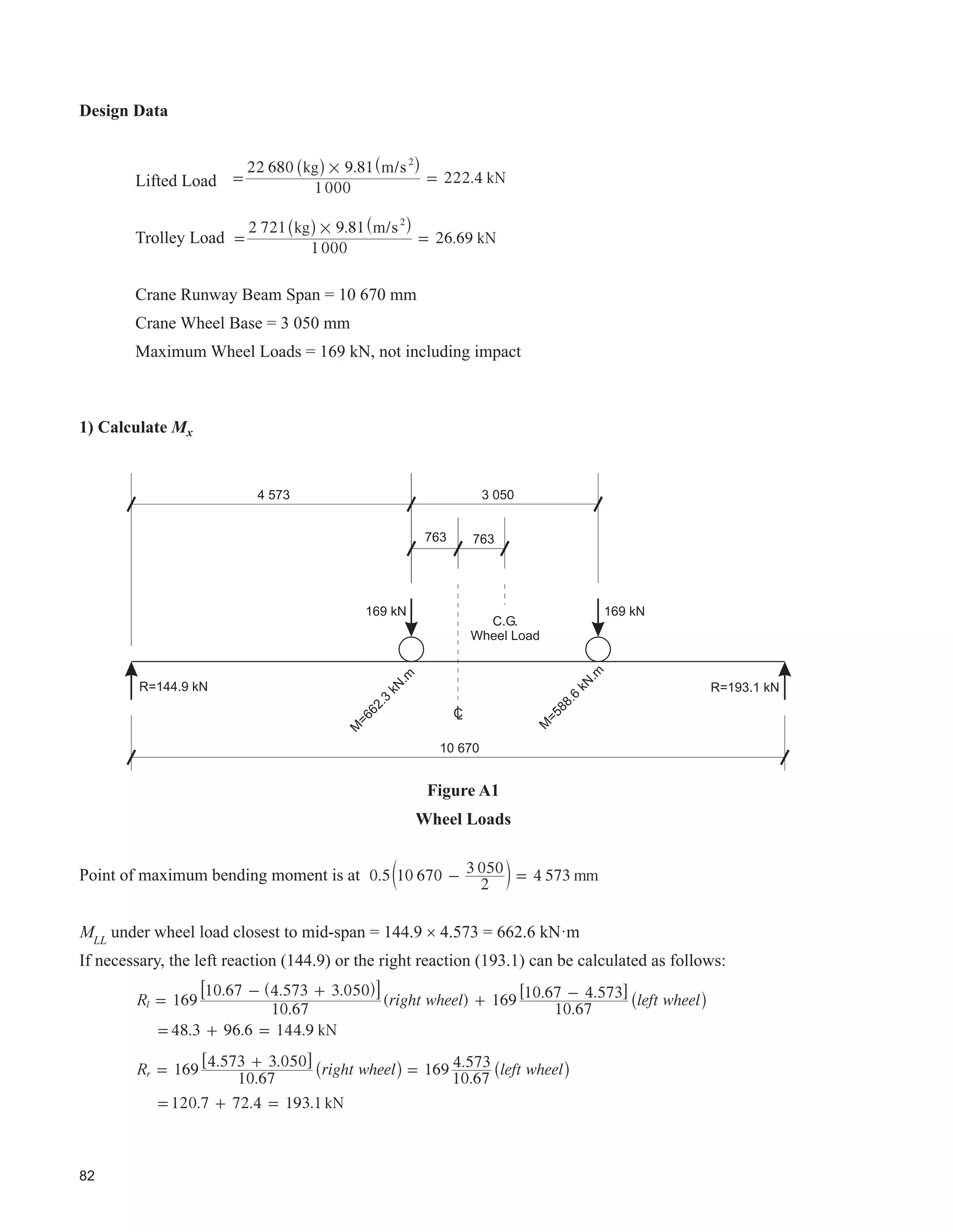 41
Currentseismicprovisionscontainrecommendationsforanchoringofarchitectural,electricalandmechanicalcomponents
of structures, but do not deal in depth with travelling cranes.
AISE (2003) and MBMA(2006) suggest that the designer consider the dead load of cranes parked for maximum effect.
In case of seismic activity, the mass of the crane will interact with the mass of the supporting structure, acting as a tie
between rails, whether the crane and supporting structure were so designed or not.
Suggestions are:
‡ The designer should check to ensure that the effect of the lateral load due to “E” does not govern over side thrust
on the crane runway beams.
‡ )RU ]RQHV RI KLJKHU VHLVPLF DFWLYLW ZKHUH LW FDQ EH VKRZQ WKDW WKHUH LV D VLJQL¿FDQW ULVN RI GLVSODFHPHQW KROG
down devices should be considered.
‡ In zones where seismic design provisions may be more severe than for wind, the designer should consider use
of a dynamic structural analysis, considering the crane(s) as a tie between rails. The resulting forces on the crane
should be made known to the crane manufacturer.
ThespecialseismicdesignprovisionsoftheNBCC2010andClause27ofS16-09“SeismicDesign”aremostappropriate
for building structures characterized by residential and commercial occupancies. Richard, Koboevic and Tremblay
(2011) note that application of the provisions to many industrial buildings is not straightforward for practicing engineers.
The authors provide useful information and a design example for a typical crane-supporting steel structure.
 6WDQGDUGV IRU :HOGLQJ IRU 6WUXFWXUHV 6XEMHFWHG WR )DWLJXH
7KH FRQVWUXFWLRQ VSHFL¿FDWLRQ VKRXOG GH¿QH ZKLFK SRUWLRQV RI WKH VWUXFWXUH ZLOO EH VXEMHFW WR WKH PRUH VWULQJHQW
requirements for cyclically loaded structures. See Figure 25 for typical requirements. Usually the critical elements would
be the crane runway beams and their attachments to the supports, but it is the responsibility of the structure designer
to determine if any other components (specially designed open-web joists supporting monorails, for example) need be
included in this category.
Flange plates used in the design of heavy-duty runways should be inspected for the presence of lamellar inclusions in
accordance with the provisions of W59. Material not meeting the standards should be rejected.
See also Chapter 4, Item 26.
5.28 Erection Tolerances
Situations shown in Figure 5 must be minimzed or eliminated.
Where possible, bearings and lateral restraints should permit lateral adjustment of the crane runway beams to maintain
alignment with the crane rail. This is often accomplished by use of slotted or oversize holes, and shims. See Figures 13
to 17. Alignment procedures should be reviewed by the designer of the structure. For instance, an incorrect alignment
sequence could result in uneven bearing and eccentricities such as E6 on Figure 5.
Anchor bolt locations should be carefully checked before erection of structural steel. Base plates must be accurately
located so that required tolerances in crane runway beams can be achieved.
 