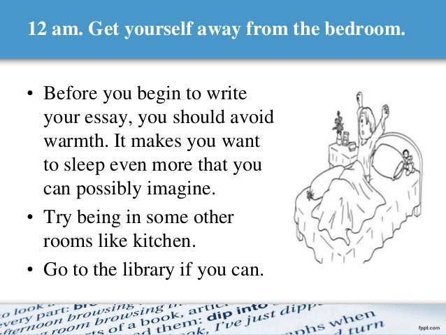 how to write an essay overnight