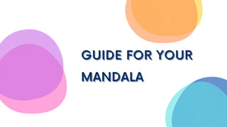 GUIDE FOR YOUR
GUIDE FOR YOUR
GUIDE FOR YOUR
MANDALA
MANDALA
MANDALA
 