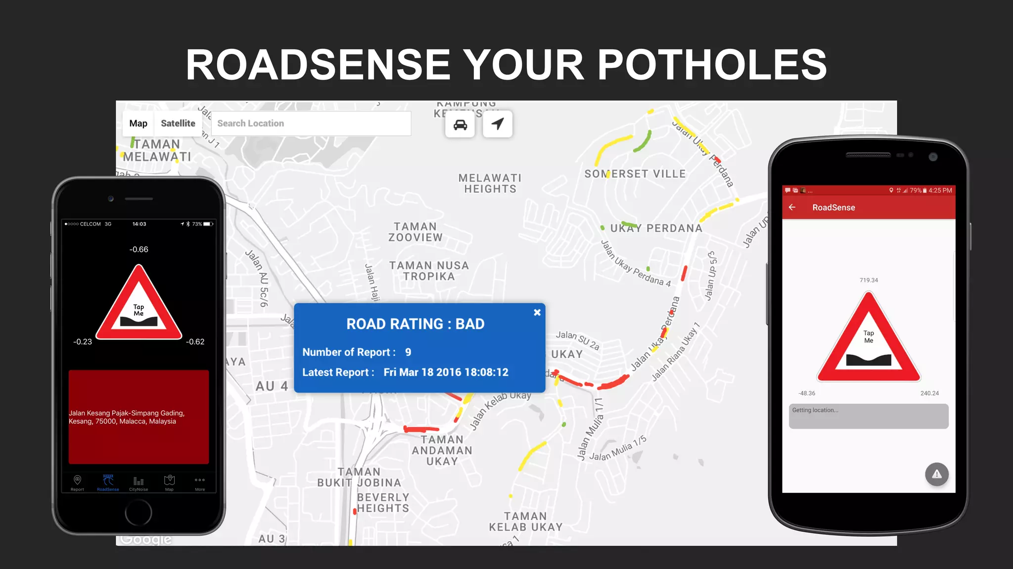 ROADSENSE YOUR POTHOLES
 