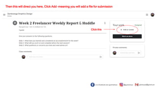 Click this
Then this will direct you here, Click Add –meaning you will add a file for submission
 
