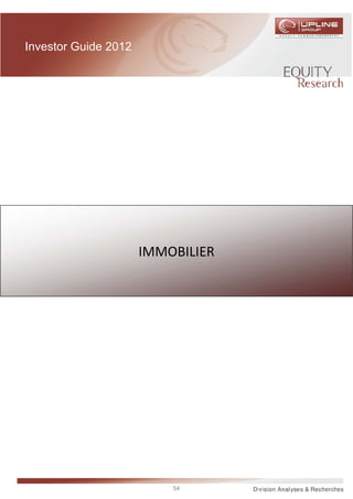 Investor Guide 2012




                      IMMOBILIER




                          54
 