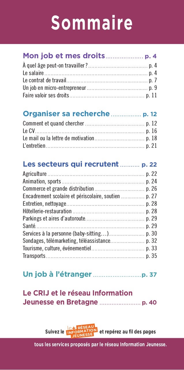 Guide Trouver Un Job Edition Bretagne 2019