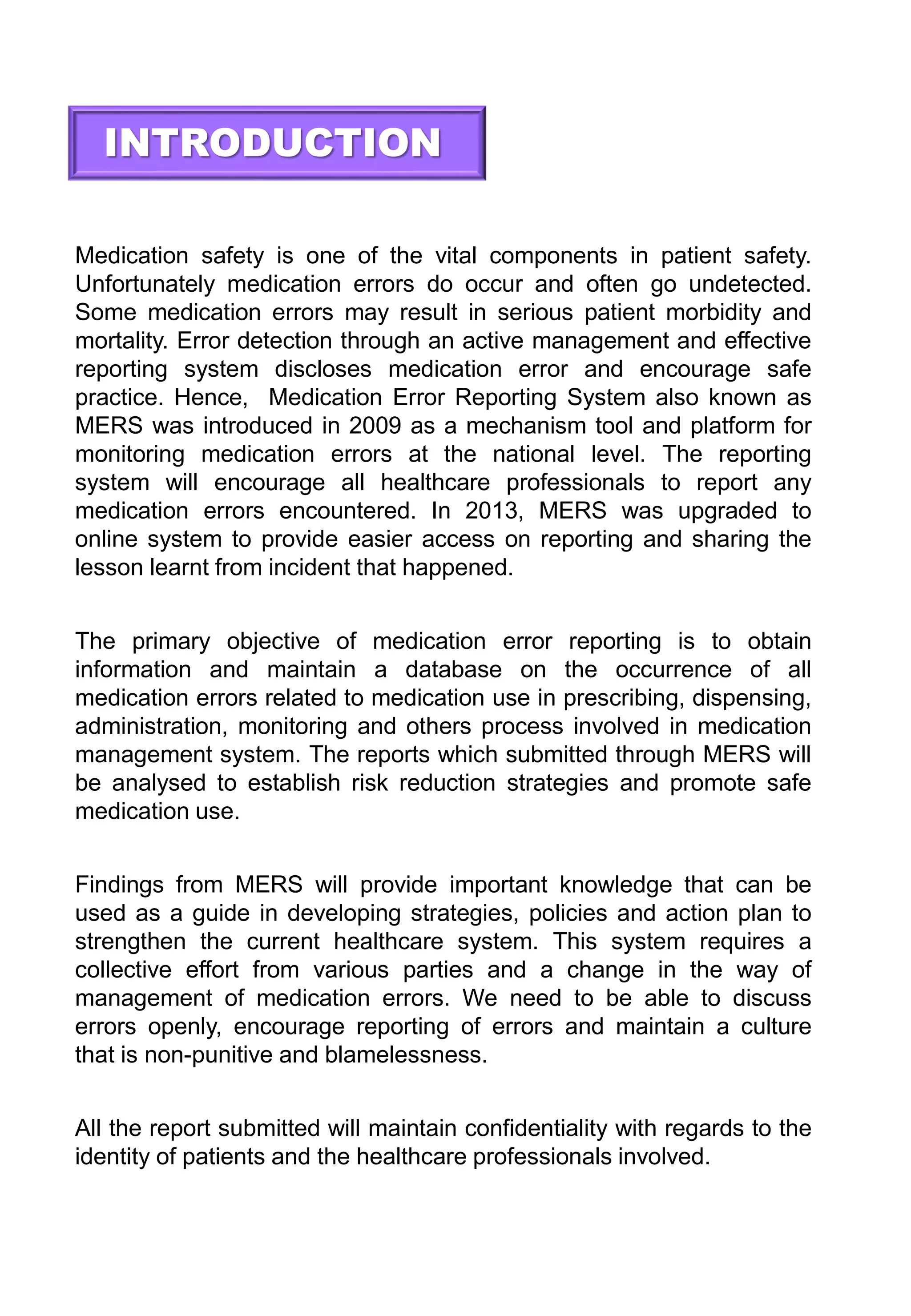 guideline medication error reporting system | PDF
