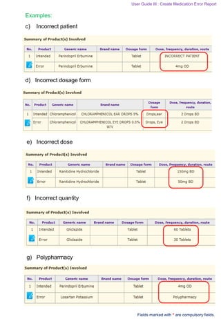 Medication Administration Error Form.pdf guideline medication error reporting system | PDF