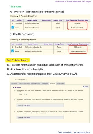 guideline medication error reporting system | PDF