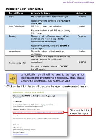 guideline medication error reporting system | PDF