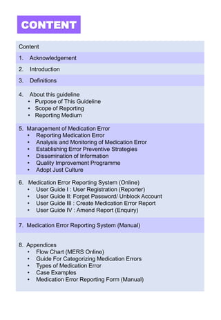 Elixir Error Reporting guideline medication error reporting system | PDF