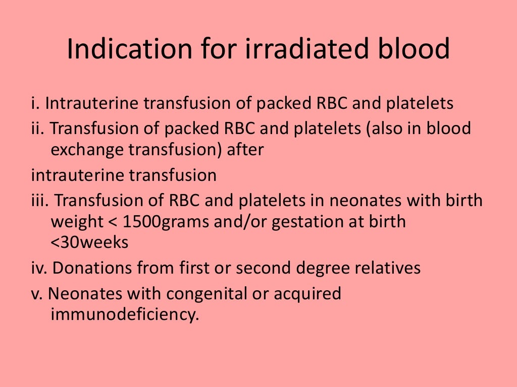 Guideline for blood transfusion in newborn (NNF)