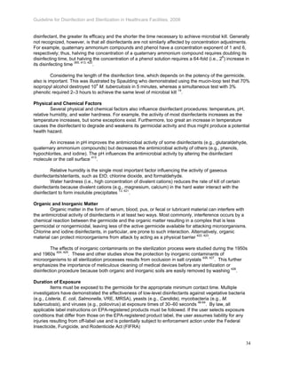 CDC GUIDELINE FOR DISINFECTION AND STERILIZATION IN HEALTHCARE FACILITIES 2008 UPDATED 2019 visual data 7