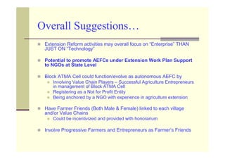 Guideline for Extension Reforms in India and AEFC 130710 | PDF