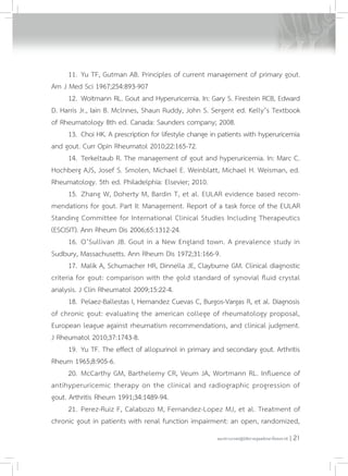 Guideline for management of gout 2555 | PDF