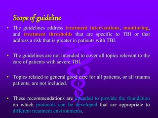 Guideline for management of TBI by Dr.sagor | PPT