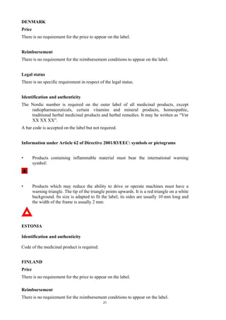 Guideline packaging information | PDF