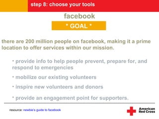 step 8: choose your tools

                                          facebook
                                          * ...