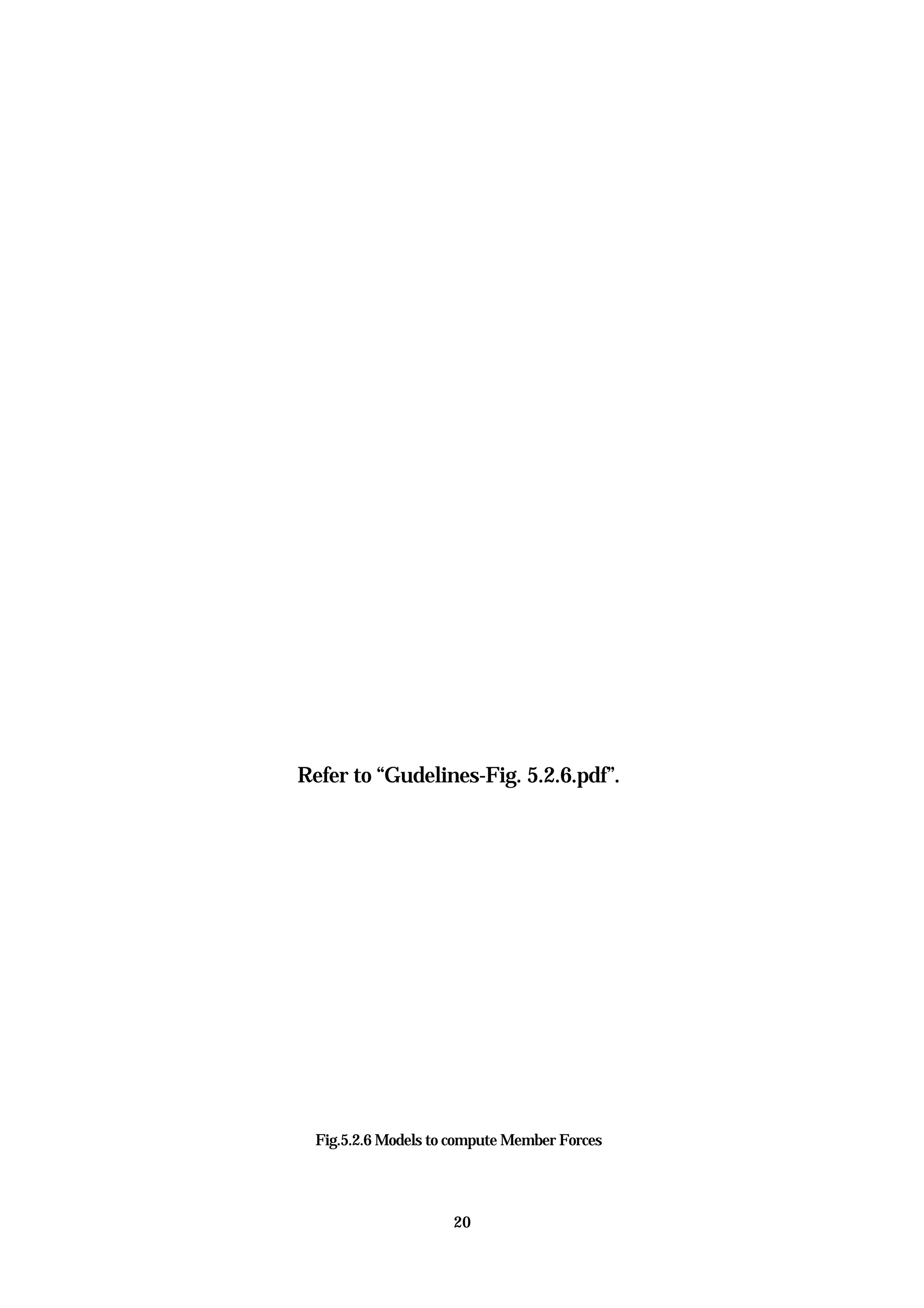 20
Refer to “Gudelines-Fig. 5.2.6.pdf”.
Fig.5.2.6 Models to compute Member Forces
 