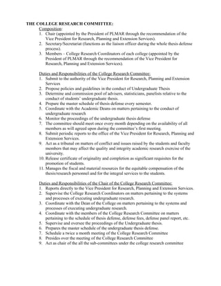 Guidelines for the undergraduate thesis with remarks | DOC