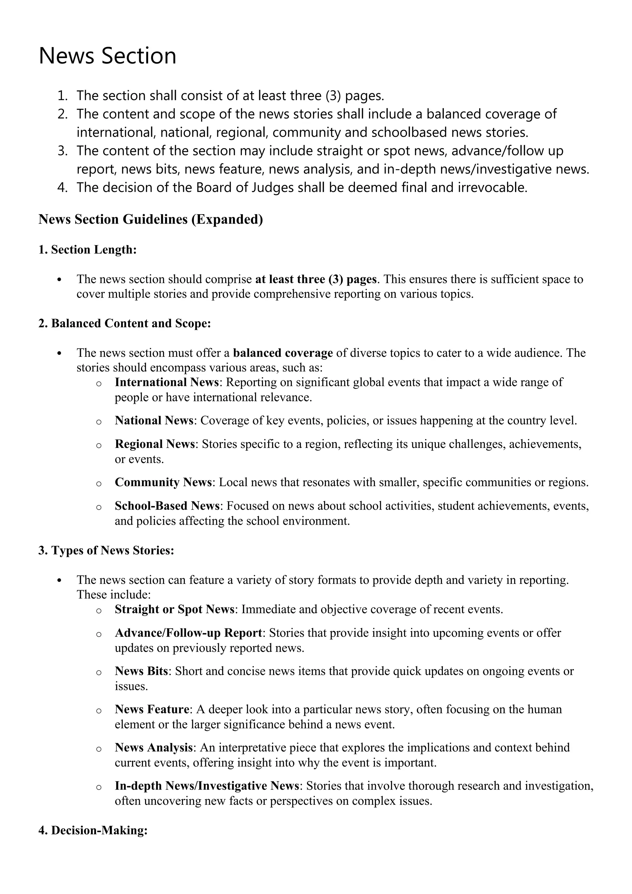 Proper Journalism Format Campus Journalism Practice Files GUIDELINES.doc