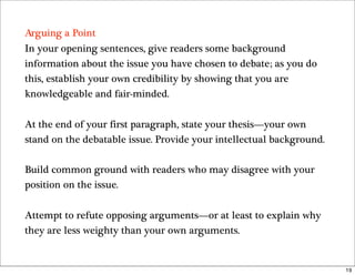 Guidelines for Writing