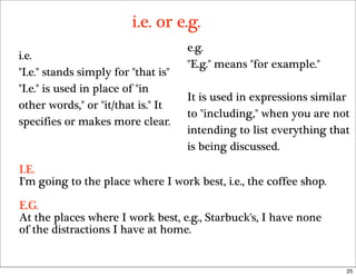 Guidelines for Writing