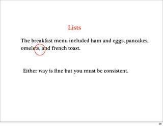 Guidelines for Writing