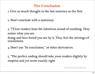 Guidelines for Writing