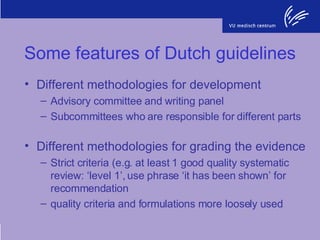 Guidelines - what difference do they make? A Dutch perspective | PPT
