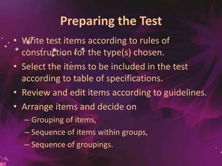 Test Construction Guidelines Guidelines and Practical Approaches for Test Construction Cindy Cruz ...