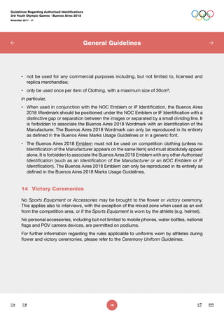 Guidelines authorized identifications