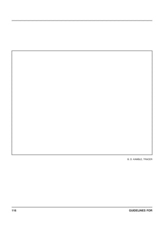GUIDELINES FOR116
B. D. KAMBLE, TRACER
 